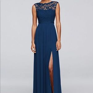 David’s Bridal Marine Bridesmaid Dress